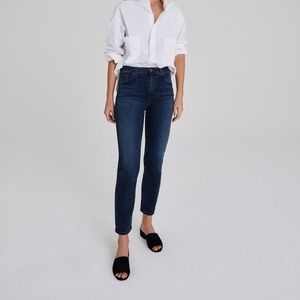 AG Adriano Goldschmied | Isabelle High-Rise Straight Crop Jeans Size 27